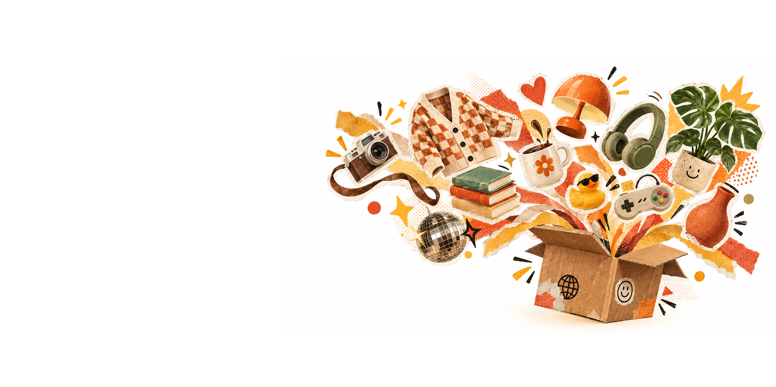 Una vendedora muestra el QR del catálogo mientras un cliente lo escanea